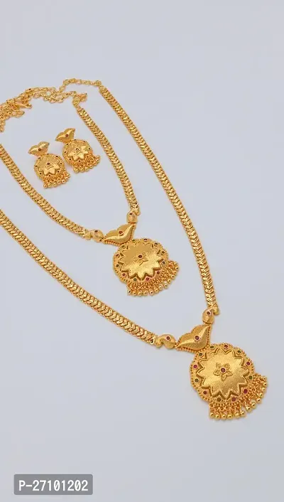 Exquisite Gold Covering Necklace Haram for Women - Traditional Elegance and Modern Charm-thumb3