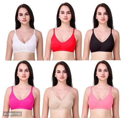 Women Non Padded Bra -Pack of 6