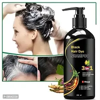 Hair Dye Instant Black Hair Shampoo for Unisex 300 ml-thumb2