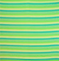 Ace International Striped Pattern Double-Bed Sheet/Bed Cover for Double-Bed King Size with 2 Pillow Cover, (Green, Cotton)-thumb1