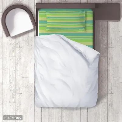 KACHVI Single Bed Cover with Pillow Cover | Ace International Exports Bedsheet | Ace Bedsheet | Khadi Cotton Bedsheet | 60x90 | Parrot Color-thumb2