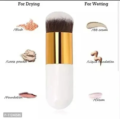 Trendy Random Color Makeup Cosmetic Face Powder, Foundation-Blush Brush Random Colours