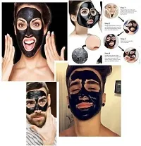 YELGO Pack of 2 Charcoal Face Pack Anti-Blackhead, Deep Cleansing, Purifying Peel Off Face Mask (130 g)-thumb2