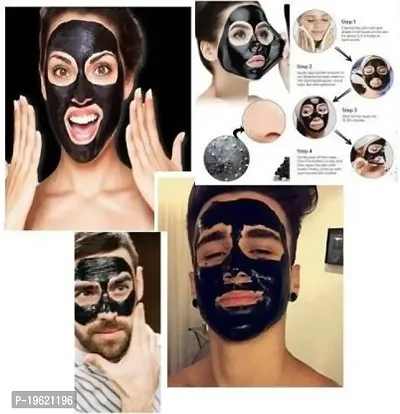 YELGO Pack of 2 Charcoal Face Pack Anti-Blackhead, Deep Cleansing, Purifying Peel Off Face Mask (130 g)-thumb3