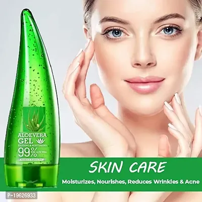 YELGO Naturals 99% Pure  Organic Aloe Vera Gel for Face, Skin and Hair Multi-purpose Gel (120 ml)-thumb0
