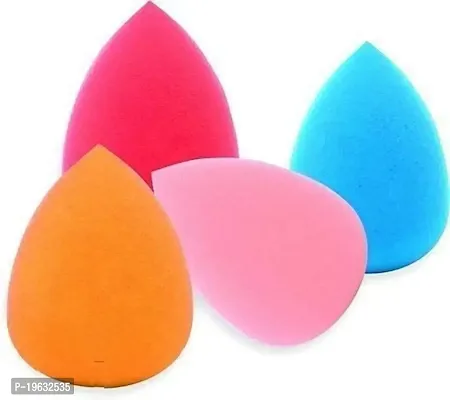 YELGO Pack of 4 Professional Face Makeup Sponge Puff Beauty Blender(Random Color) (4 Units)