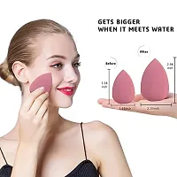 YELGO Pack of 4 Professional Face Makeup Sponge Puff Beauty Blender(Random Color) (4 Units)-thumb1