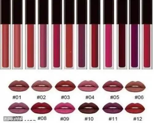 Lipstick Combo of Different Shades Pack of 12-thumb0