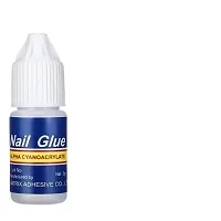 Artificial Curve Fake Nails with Glue White (pack of 100nails)-thumb1