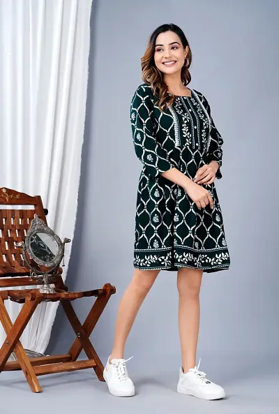 Stylish Rayon Dress for Women