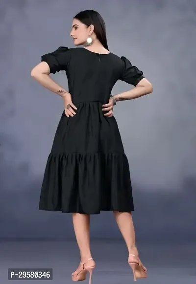 Stylish Rayon Solid Dress for Women-thumb3