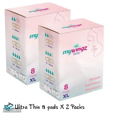 MyWingz Sanitary Napkins Anion XL 290 mm size pack of 2 8 Pads per pack