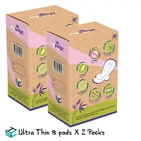 MyWingz Sanitary Napkins Bamboo XXL 330 mm size pack of 2 8 Pads per pack-thumb1