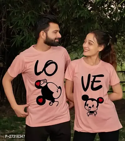 Pretty Printed Couple T shirts-thumb0