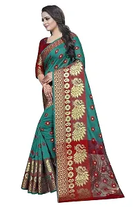 Classic Cotton Silk Woven Saree with Blouse piece-thumb2