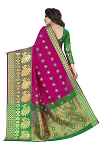 Classic Cotton Silk Woven Saree with Blouse piece-thumb3