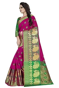 Classic Cotton Silk Woven Saree with Blouse piece-thumb2