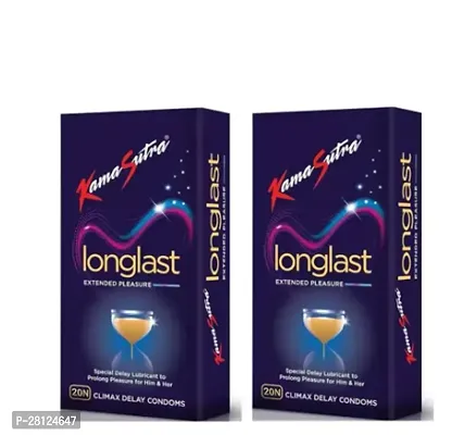 Kamasutra Longlast Condom (Pack of 2) 20N each-thumb0