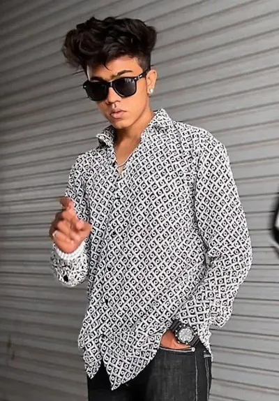 Trendy Printed Long Sleeves Shirts for Men