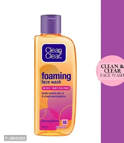 Clean  Clear Foaming Facewash for Oily Skin 150 ml (Pack of 1 )-thumb0