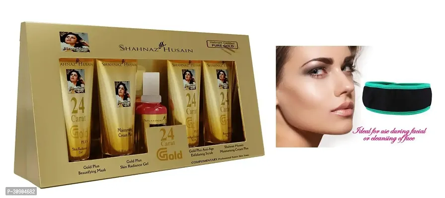 Shahnaz Tube Gold Facial Kit And Facial Band.