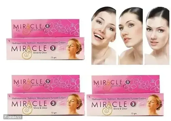 Best Miracle Shine Glow Face Cream 15gm Each  Pack of 3