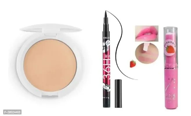 SKIN LIGHENNING COMPAC + H36 EYELINER WATERPROOF + PINK MAGIC LIP BALM-thumb0