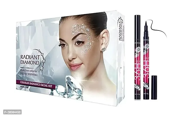 Herbals Diamond Facial Kit And  36h Eyeliner Waterproof