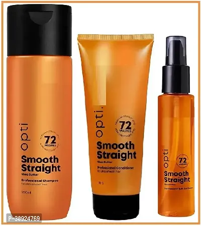 Opti. Smooth Straight Shampoo , Serum , Conditioner - 200Ml , 100Ml , 98G.-thumb0