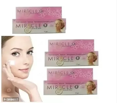 Miracle Shine Glow Cream 15g Pack of 3 for All Skin Type.