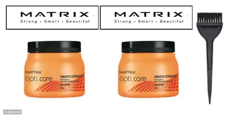 Pack of 2 Professional Matirx Opti. Care Hair Spa 490 G + Hair Brush for Drydamaged Hair