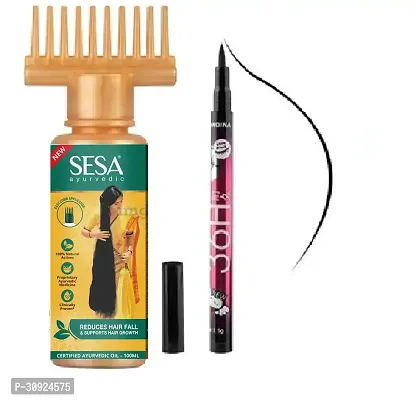 Sesa Ayurvedic Hair Oil, 100ml And 36h Eyeliner