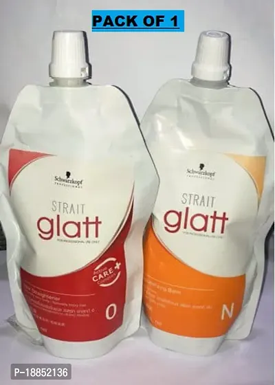 Schwarzkopf glatt White orange Glatt Hair Straightening Cream, Packaging Size: 400+400 Ml, Hair Straighting Material