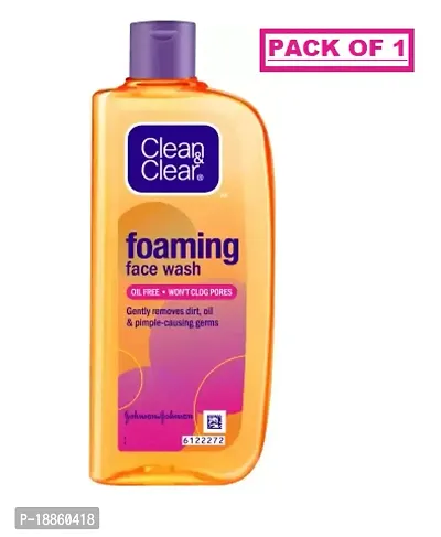 Clean  Clear Foaming Face Wash PACK OF 1(150ML)-thumb0