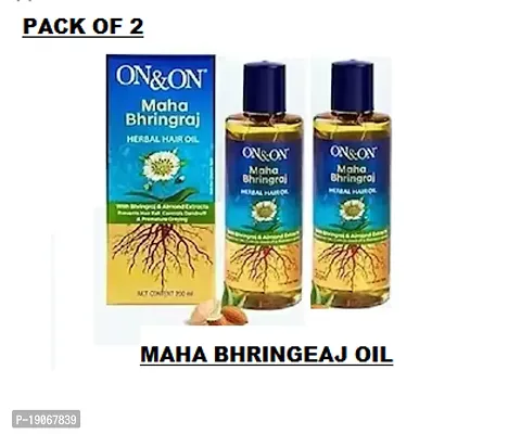 Maha bhringraj herbal unisex hair regrowth oil pack of 2