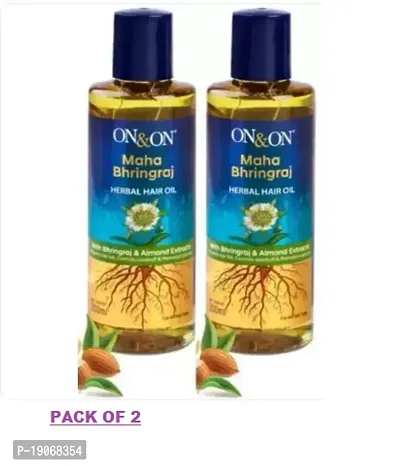 NATURAL On  and  On Maha Bhringraj Herbal Hair Oil 200ml each ( Pack of 2)