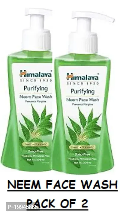 HIMALAYA Purifying Neem 200 ml Pack of 2 Face Wash  (400 ml)-thumb0