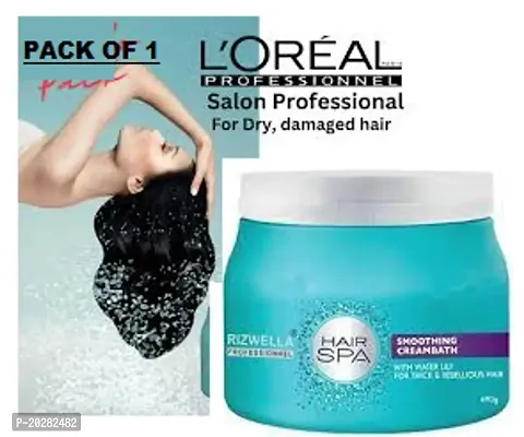 Loreal Hair Spa Smoothing Cream bath + Purifying Ampules For Anti-Dandruff pack of 1
