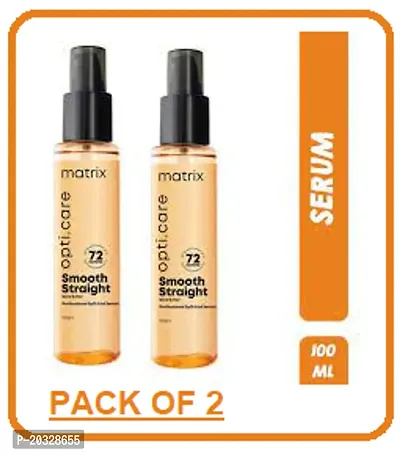 MATRIX Opti.Care Professional ANTI-FRIZZ Hair Serum | For 5X Split End Protection | with Shea Butter (100ml)(pack of 2)