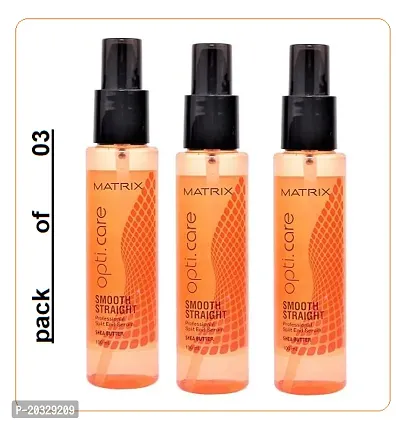 Matrix Opti Care Smooth Straight Split End Hair Serum With Shea Butter 100ml (3 piece combo)-thumb0