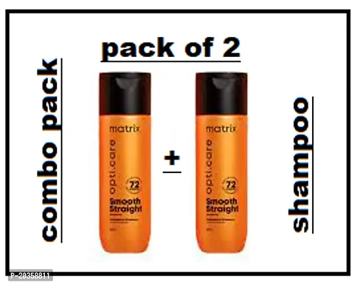 smooth straight opti. care matrix 20ml shampoo pack of 2
