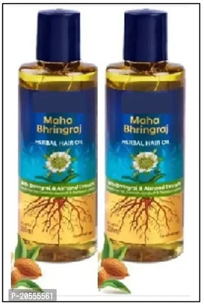 maha bhringraj on  on herbal hair oil 200ml pack__02-thumb0