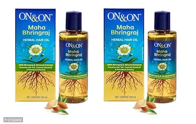 On  On Maha Bhringraj Herbal Hair Oil 200ml Pack of 2-thumb0