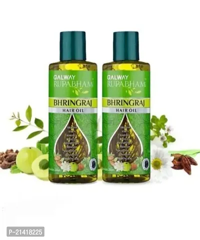 RUPABHAM BHRINGRAJ GALWAY HERBAL  HAIR REGROWTH OIL 200ML COMBO PACK 2 PIECE