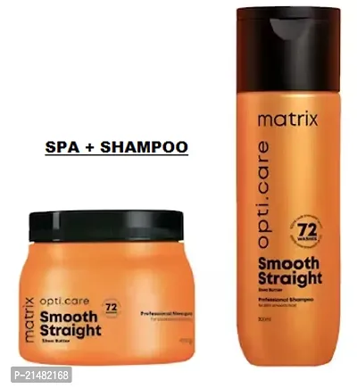 MATRIX Opti Care ANTI-FRIZZ Combo | Matrix Hair Mask and Shampoo | Shampoo 200ml + Masque 490g.