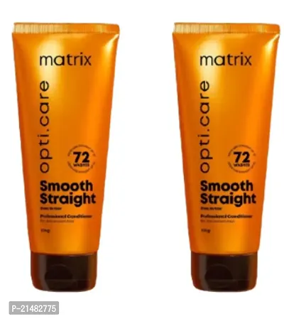 Matrix Opti Care Smooth Straight Shea Butter For Ultra Smooth Hair Professional Conditioner 98g Pack of 2