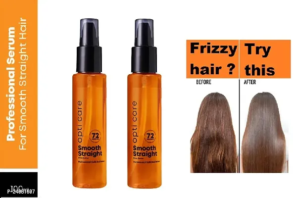 friz free hair opti. Smooth straight hair serum 100ml pack of 02