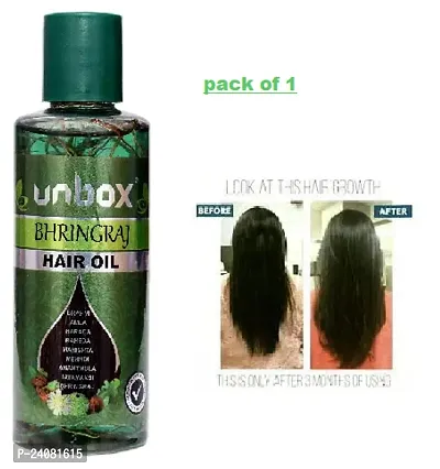 Unbox Bhringraj Herbal Hair Oil 200ml For Hair Growth Pack Of 1-thumb0