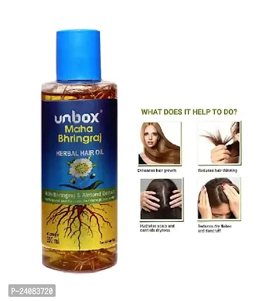 Unbox Maha Bhringai Herbal Hair Oil 200 ml pack of 1-thumb0