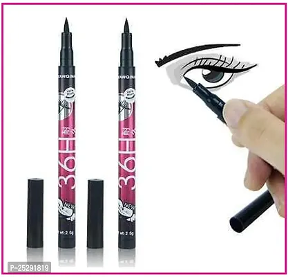 Yanqina Eyeliner Black 36H Water proof Pen Precision Liquid Eye liner pack.....2-thumb0